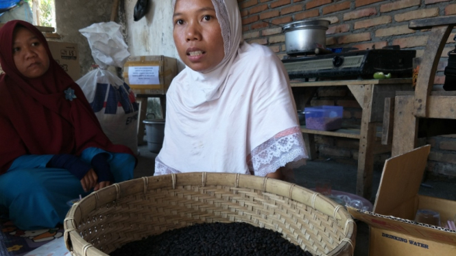 Penjual Kopi di Lombok