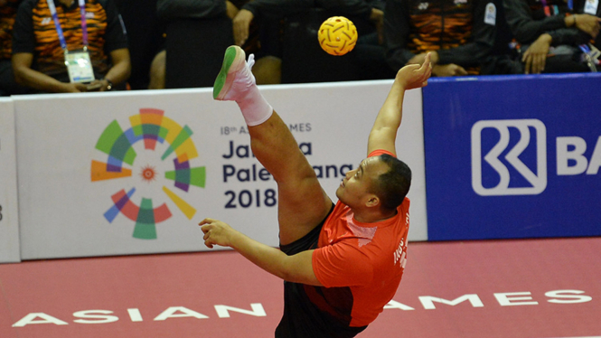 Semi Final Sepak Takraw Beregu Putra Indonesia vs Malaysia