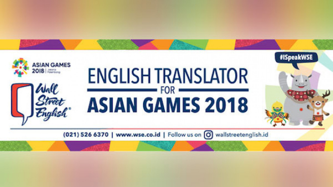 Wall Street English ikut dukung Asian Games 2018. 