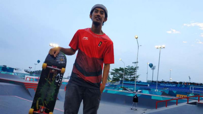 Atlet skateboard Indonesia, Pevi Permana.