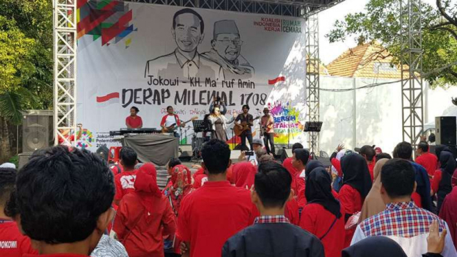 Konser musik milenial Jokowi-Ma'ruf Amin