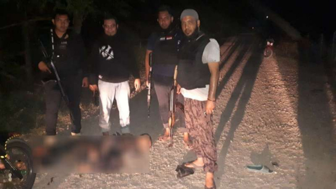 Salah satu pelaku yang tewas dalam penangkapan di Aceh Utara.