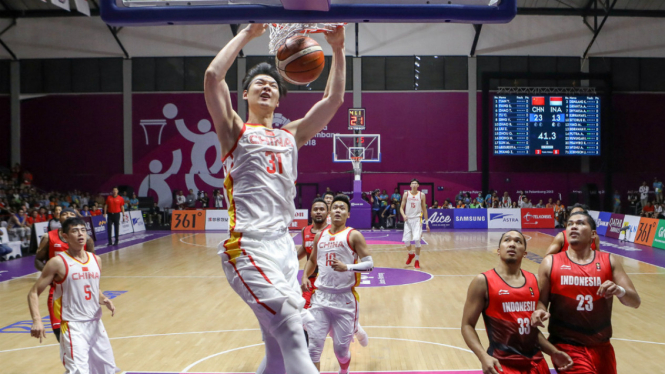 Perempatfinal basket Asian Games China Vs Indonesia.