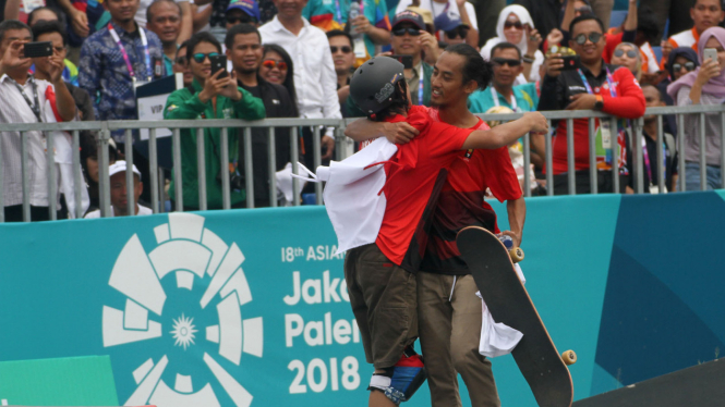 Jason Dennis Lijnzaat & Pevi Permana Raih Perak & Perunggu Skateboard Men's Park