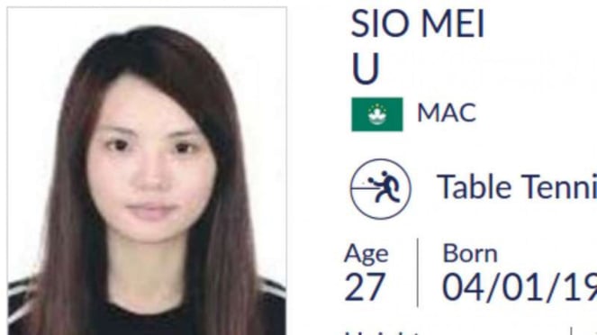 Atlet Asian Games, Sio Mei U.