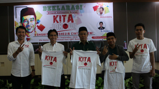 Relawan Komunitas Indonesia Cinta (KITA) Jokowi dukung dua periode Jokowi
