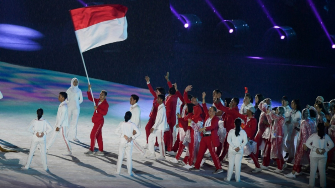 Meriahnya Penutupan Asian Games 2018 di Jakarta.
