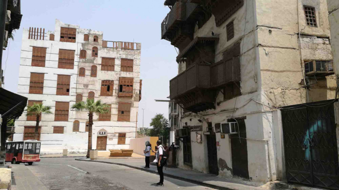 Edifícios históricos na área de Al-Balad em Jeddah