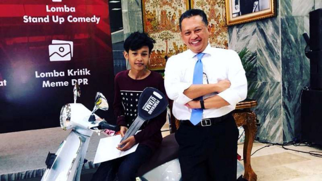 Pemenang lomba Stand Up Comedy DPR RI, Muhammad Aji Pratama