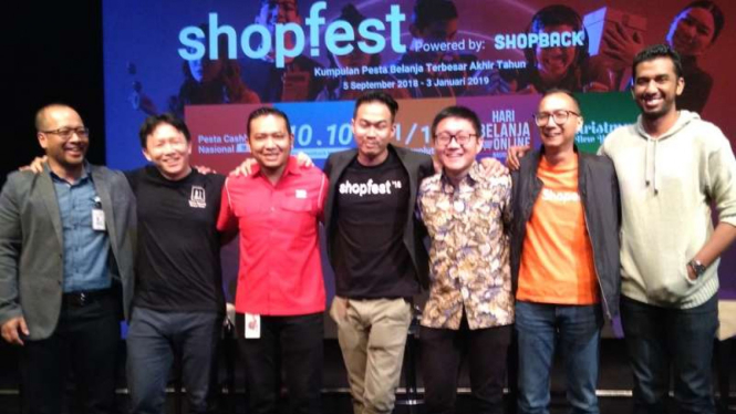E-commerce Lazada dan Shopee di Shopfest 2018.