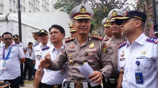 Direktur Lalu Lintas Polda Metro Jaya Komisaris Besar Polisi Yusuf 