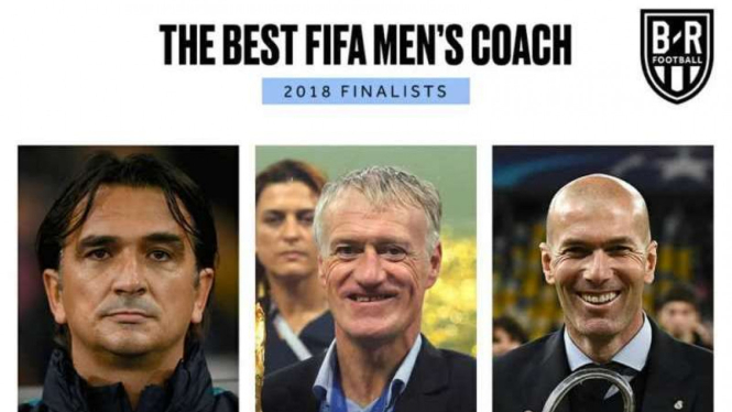 3 pelatih terbaik pilihan FIFA 2018.