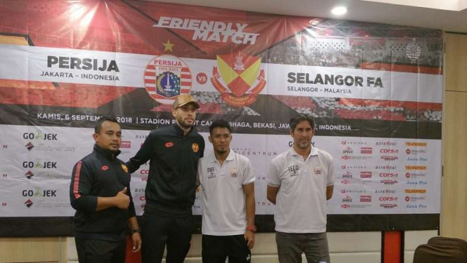 Konferensi pers jelang duel Persija Jakarta vs Selangor FA