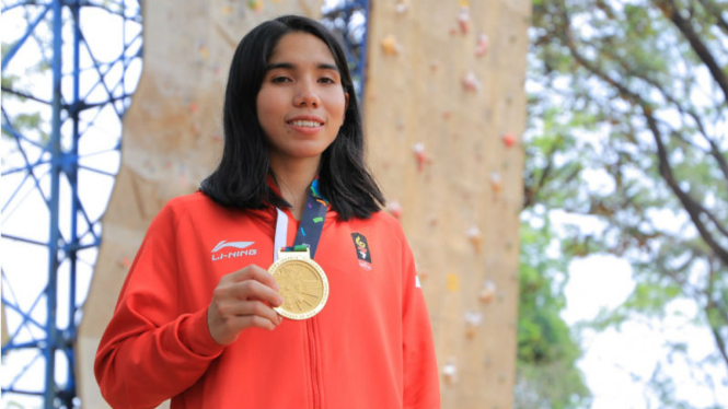 Peraih emas panjat tebing Asian Games 2018, Rajiah Salsabila