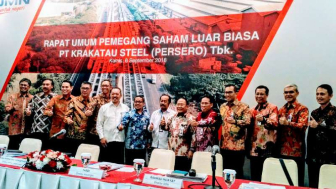 Gelar RUPSLB, Ini Jajaran Direksi Dan Komisaris Baru Krakatau Steel