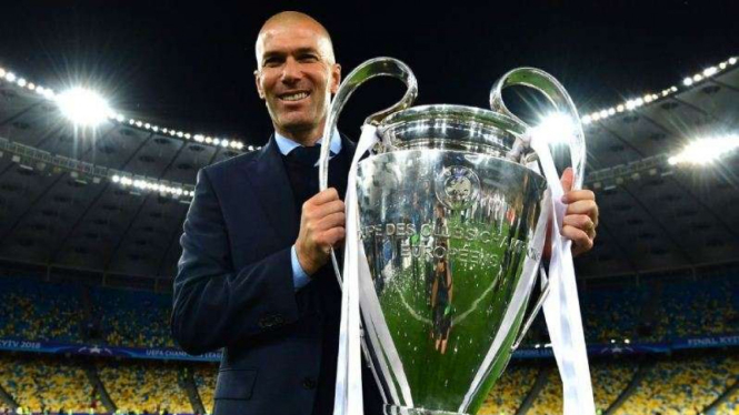 Zinedine Zidane membawa Real Madrid juara Liga Champions 2017/2018