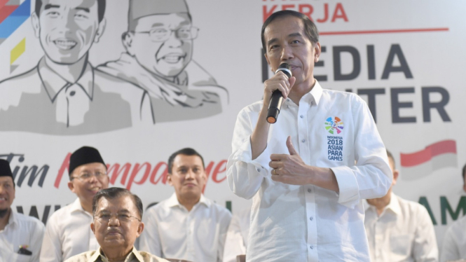 Dok Jokowi saat pengumuman struktur TKN.