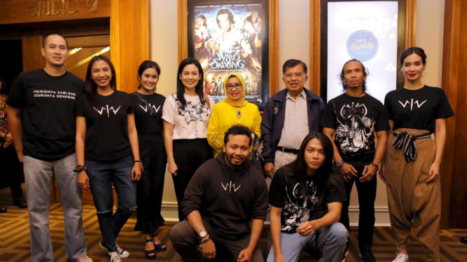 Wapres Jusuf Kalla menonton film Wiro Sableng