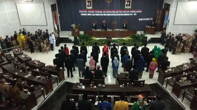 Pelantikan pergantian antarwaktu 40 anggota DPRD Kota Malang 