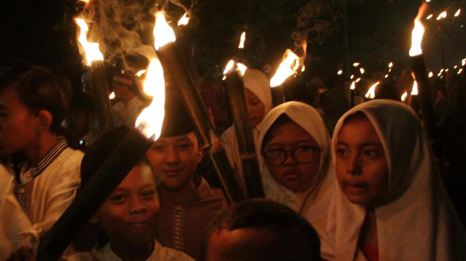 Ilustrasi Pawai Obor Tahun Baru Islam