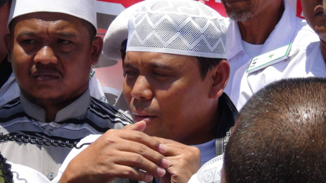 Gus Nur usai diperiksa di Polrestabes Surabaya