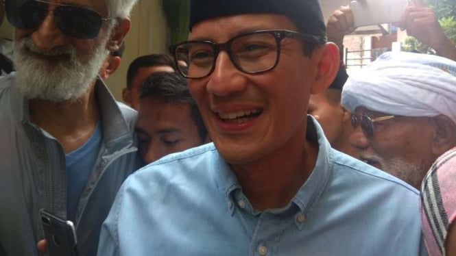 Calon wakil presiden Sandiaga Salahudin Uno