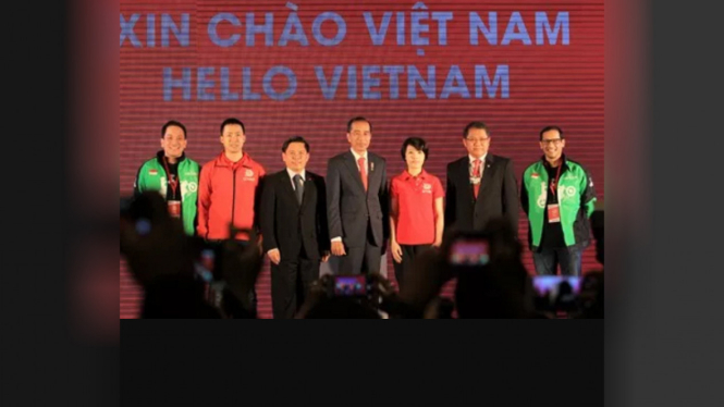 Presiden Jokowi saksikan peresmian Gojek di Vietnam