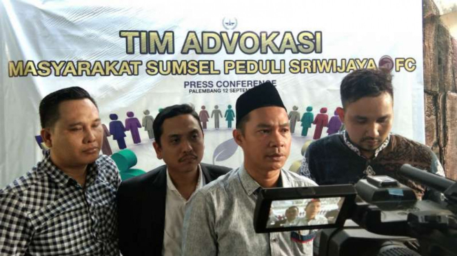 Ketua Advokasi Masyarakat Sumatera Selatan Peduli Sriwijaya FC, Muhammad Arif.