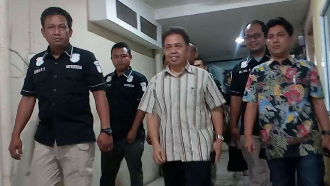 Mantan Wali Kota Depok Nur Mahmudi Ismail di Polresta Depok