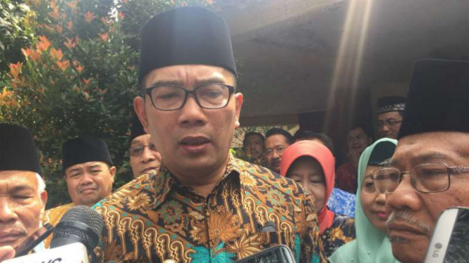 Gubernur Jawa Barat Ridwan Kamil di kantor MUI Jawa Barat di Kota Bandung pada Jumat, 14 September 2018.