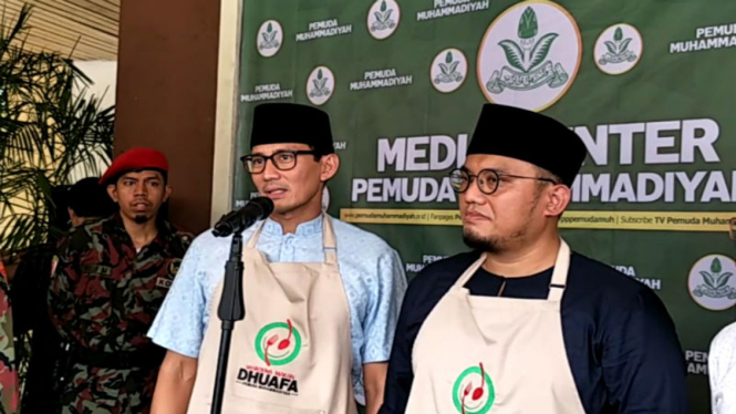 Bakal cawapres Sandiaga Uno bersilaturahmi dengan Ketua Pemuda Muhammadiyah