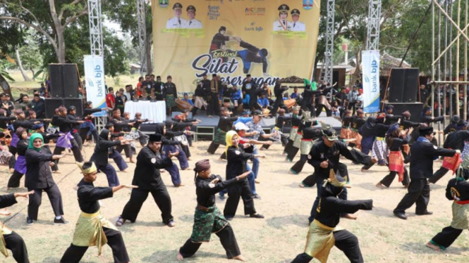 Festival Jurus Silat Kaserangan di Serang, Banten