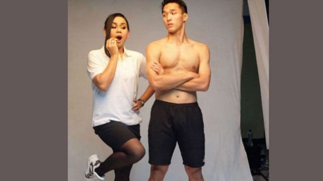 Melaney Ricardo dan Jonatan Christie.