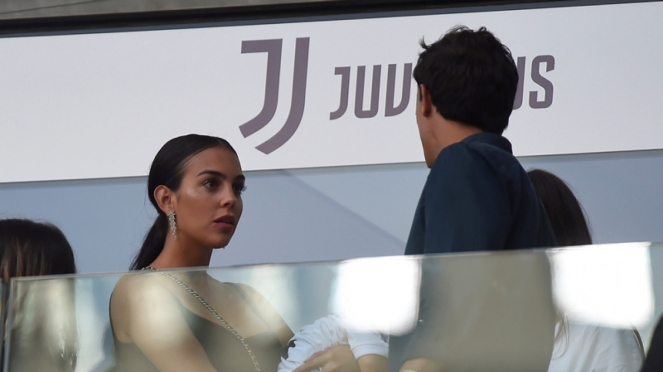Georgina Rodriguez, kekasih Cristiano Ronaldo saksikan Juventus vs Sassuolo