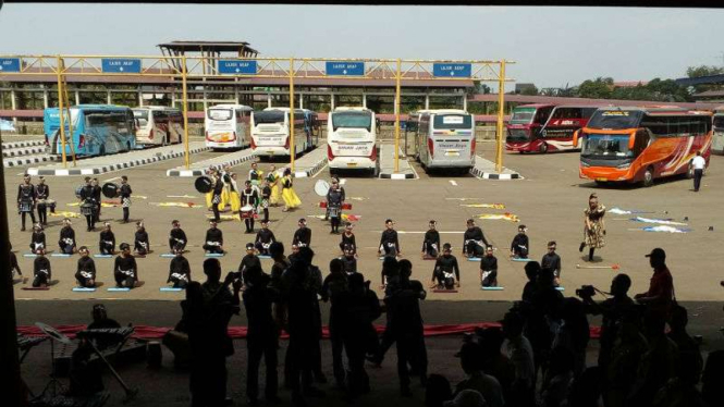 Terminal bus Jatijajar, Depok, Jawa Barat diresmikan, Senin, 17 September 2018.