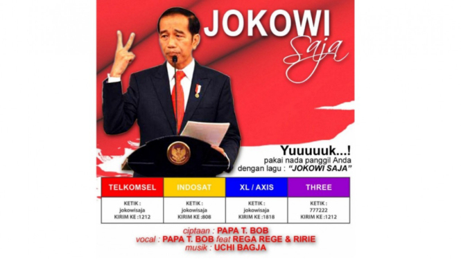 Foto iklan RBT Jokowi Saja