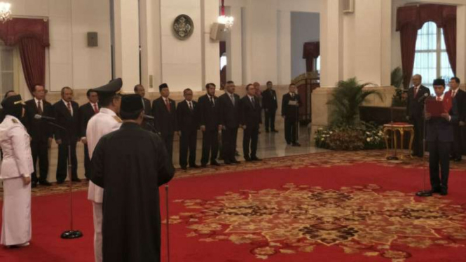 Presiden Jokowi melantik Gubernur dan Wakil Gubernur NTB 