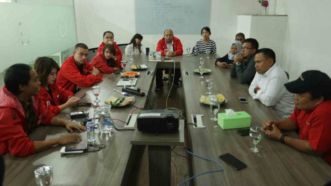 Kunjungan Partai Solidaritas Indonesia (PSI) ke kantor VIVA, 19 September 2018