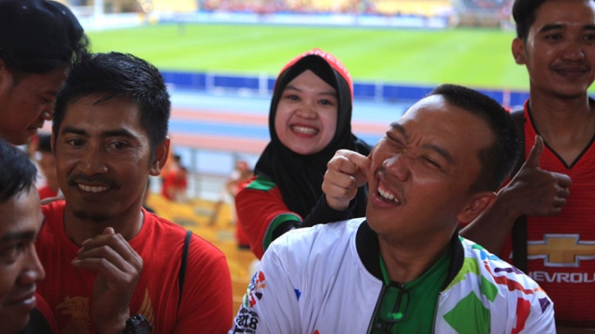 Menpora Imam Nahrawi saat menonton Timnas Indonesia U-16