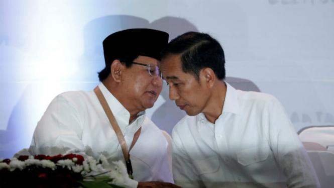 Capres Jokowi Widodo dan capres Prabowo Subianto.