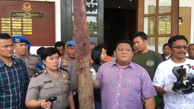 Polrestabes Bandung menggelar keterangan pers terkait kematian Haringga Sirila.