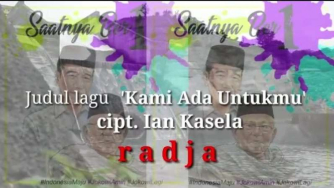 Ian Kasela ciptakan lagu untuk mendukung Jokowi-Ma'ruf