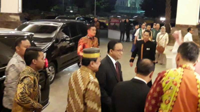 Gubernur DKI Jakarta Anies Baswedan di Hotel Sultan, Jakarta