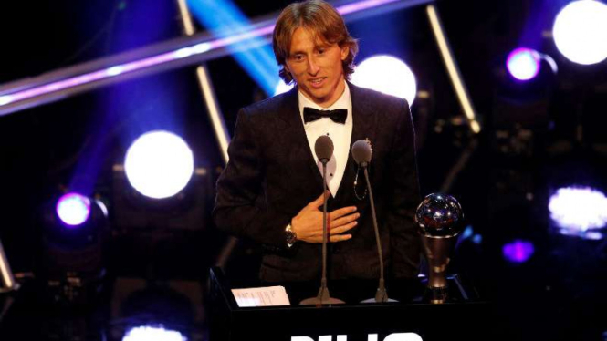 Gelandang Real Madrid, Luka Modric, terpilih jadi Pemain Terbaik Dunia 2018.