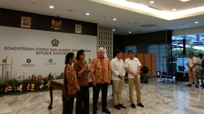 Menteri Keuangan Sri Mulyani di Sales and Purchase Agreement PT Freeport 