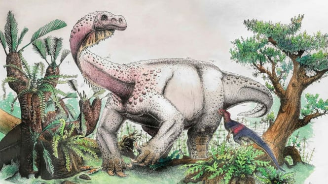 Ilustrasi spesies baru dinosaurus, Ledumahadi mafube