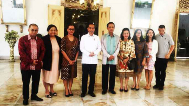 Presiden Jokowi usai bertemu Sultan beberapa waktu lalu 