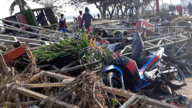 Sejumlah kerusakan akibat gempa dan tsunami di Palu, Sulawesi Tengah, Sabtu, 29 September 2018.