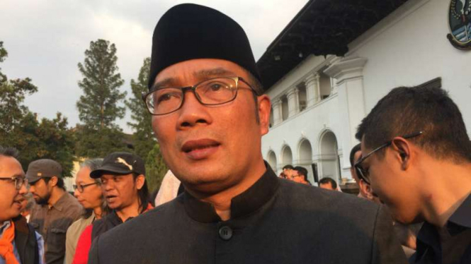 Gubernur Jawa Barat Ridwan Kamil di Bandung, Jawa Barat.