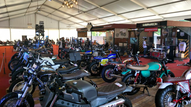 Kontes modifikasi Suryanation Motorland 2018 di Surabaya